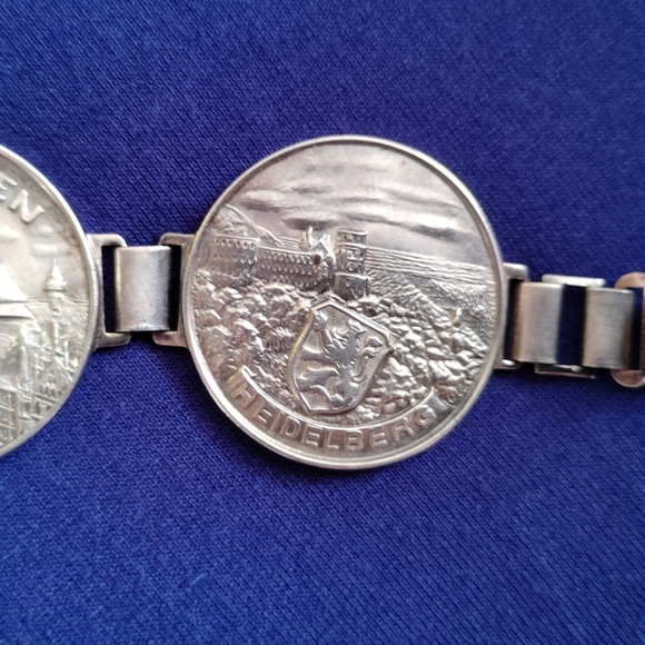 Vintage Germany Bracelet Souvenir Coin Deutschland Rare 7" - Picture 10 of 16